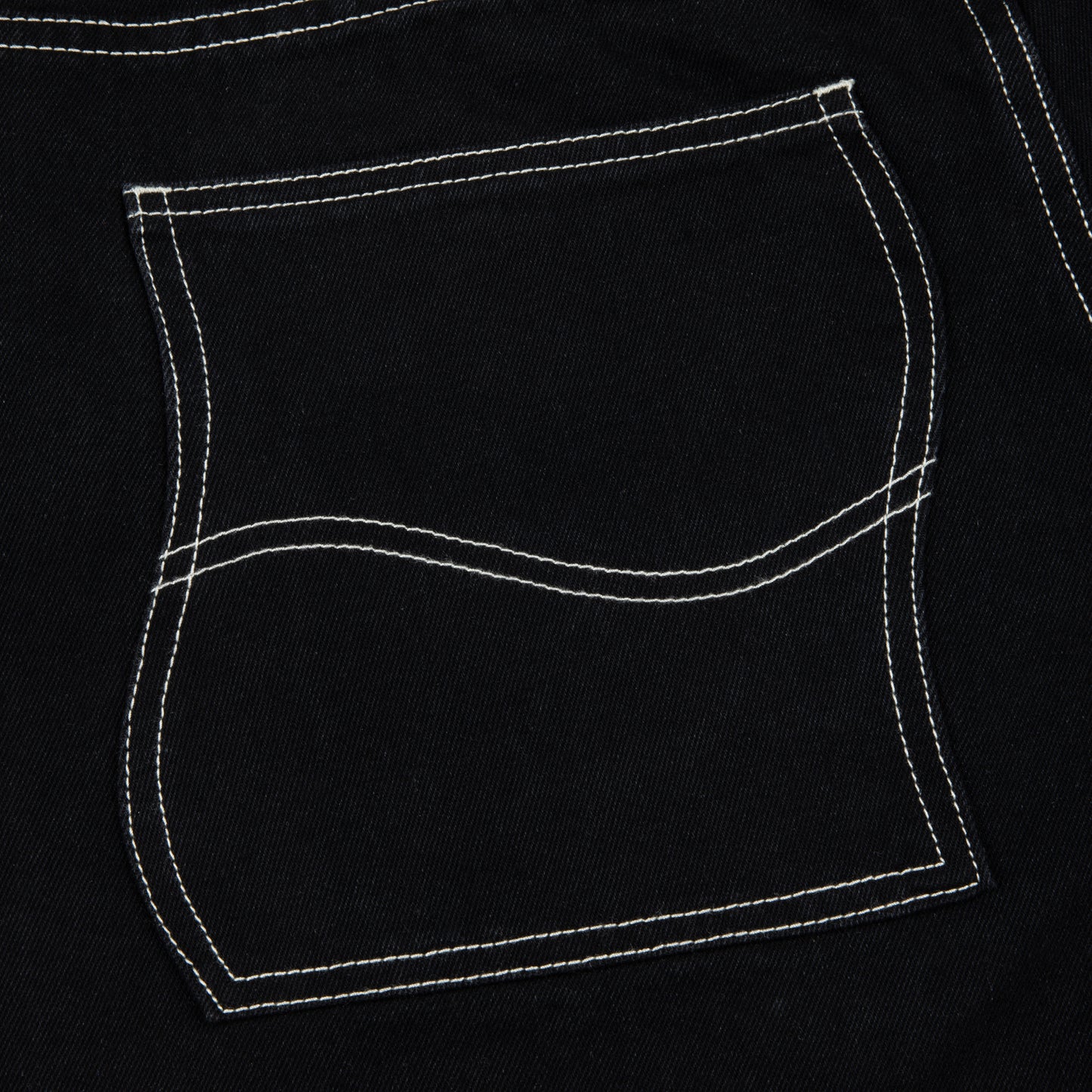 Dime Classic Baggy Denim Pants: Black