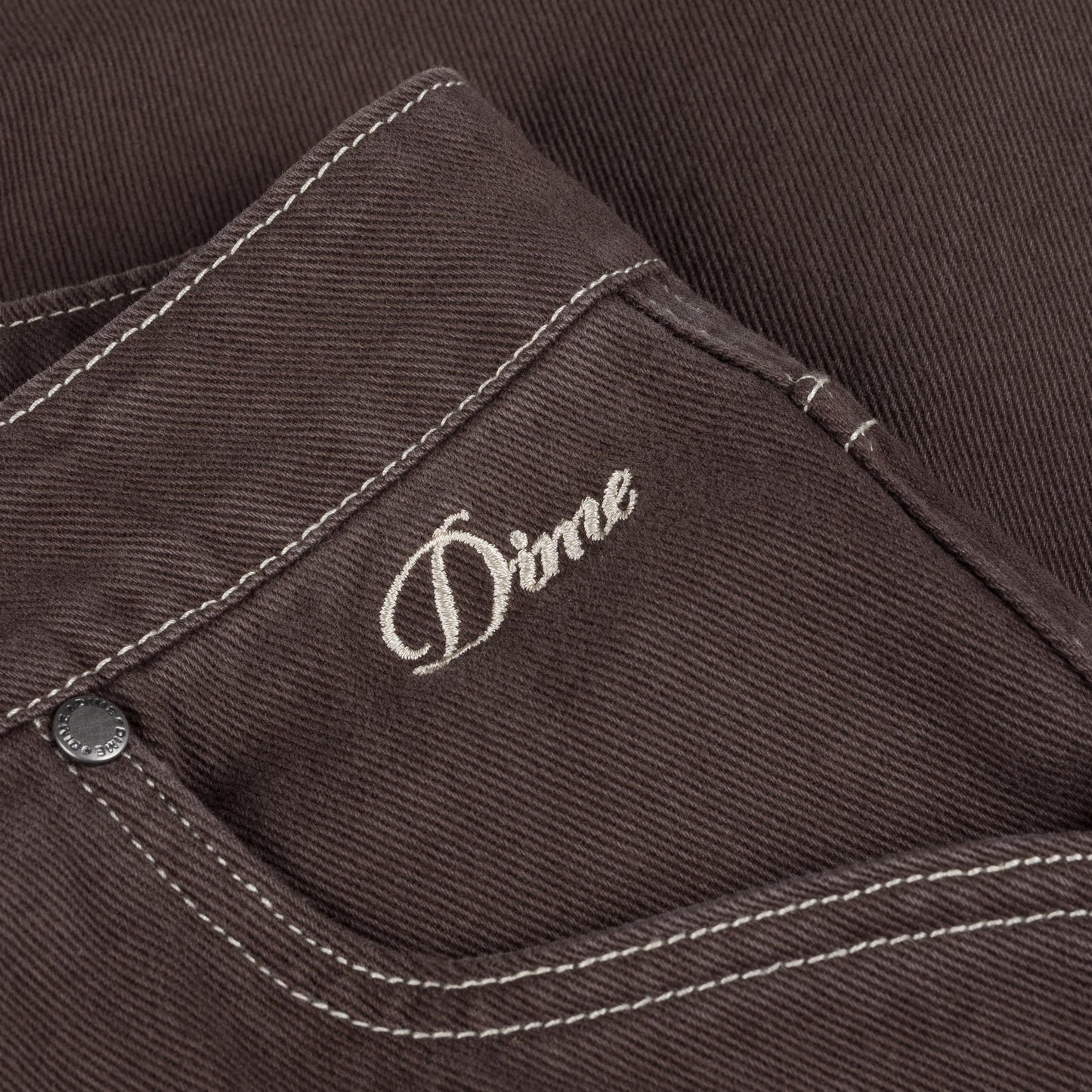 Dime Classic Denim Shorts: Brown Washed