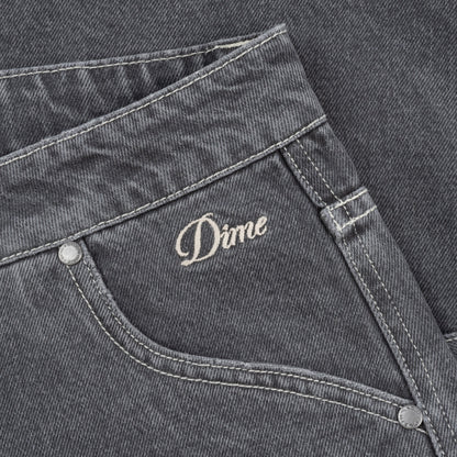 Dime Classic Denim Shorts: Faded Black