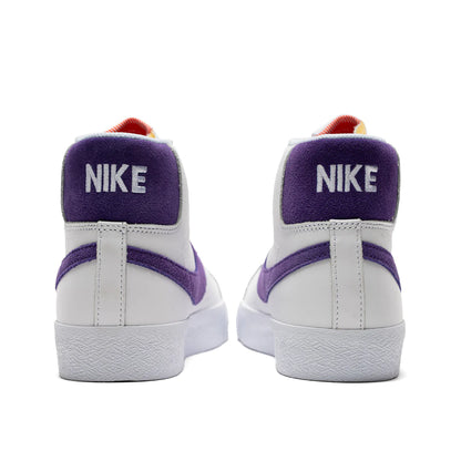Nike SB Zoom Blazer Mid: White/Court Purple