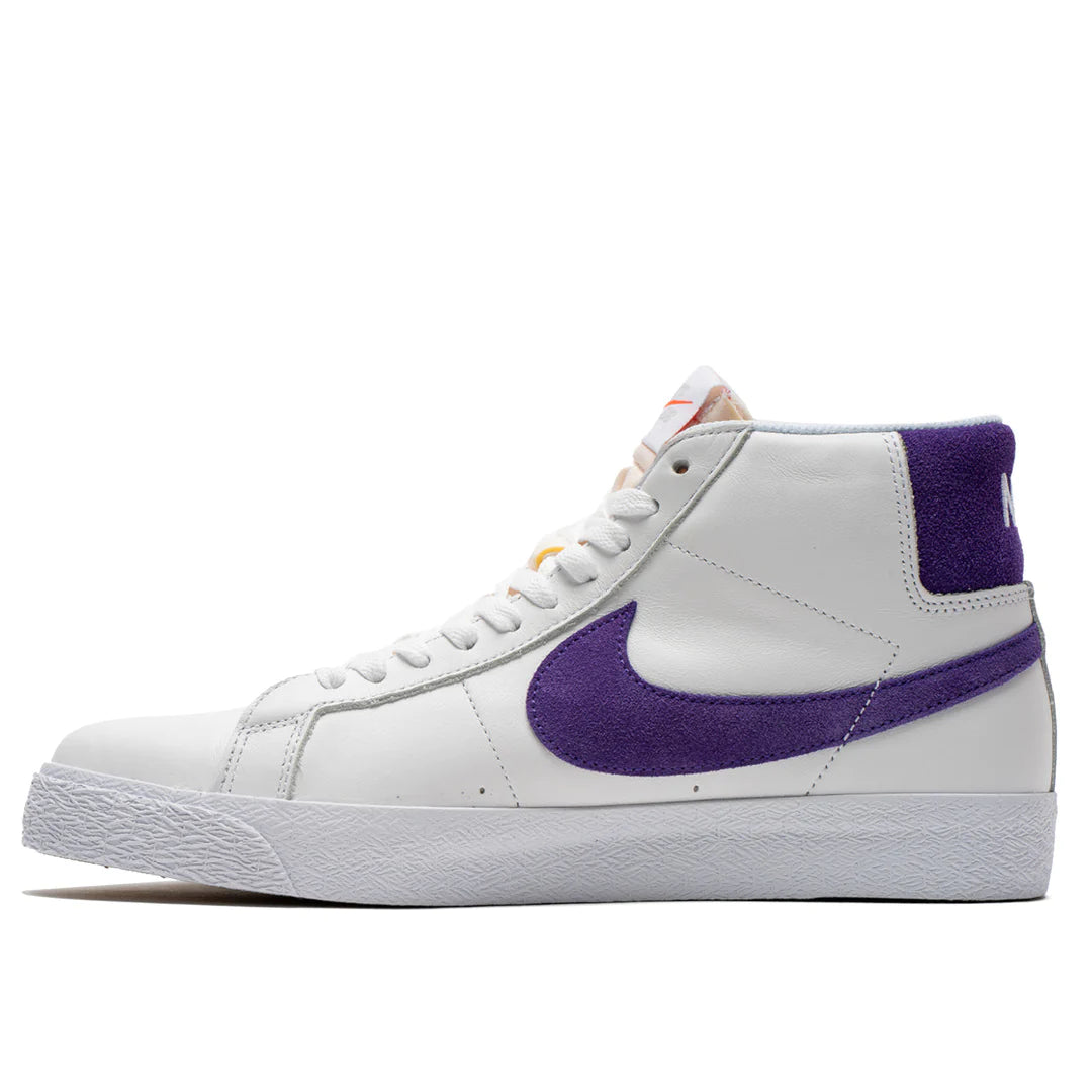 Nike SB Zoom Blazer Mid: White/Court Purple