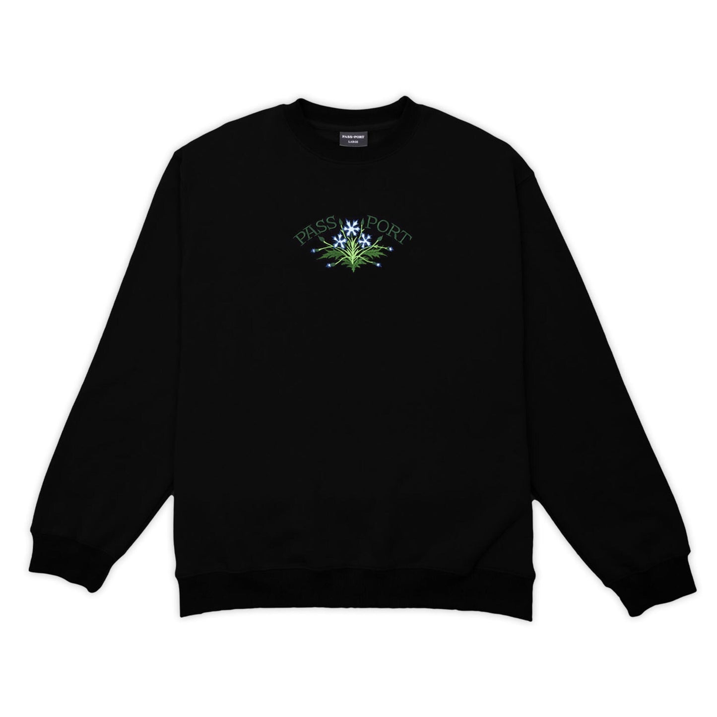 Pass-Port Bloom Organic Sweatshirt Black