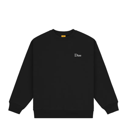 Dime Classic Small Logo Crewneck Black