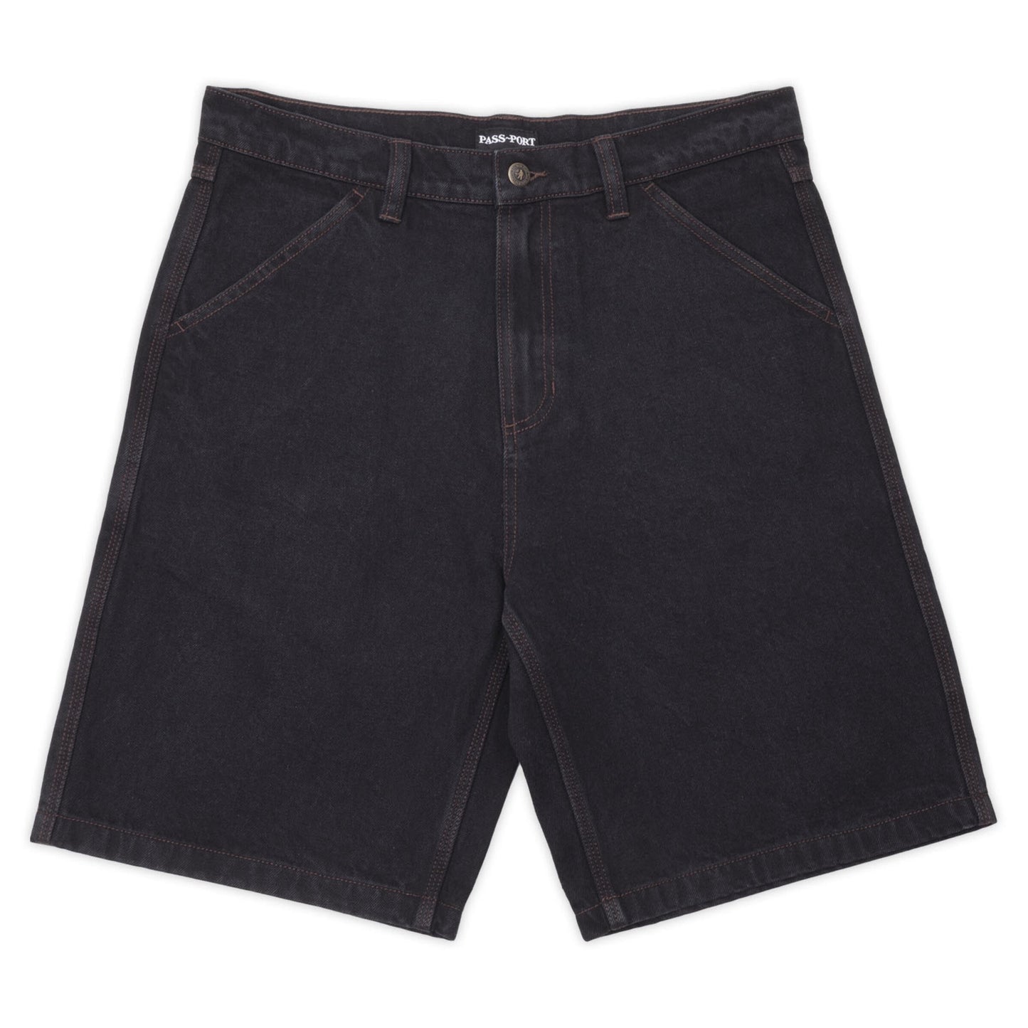 Pass-Port Denim Workers Club Short: Washed Black