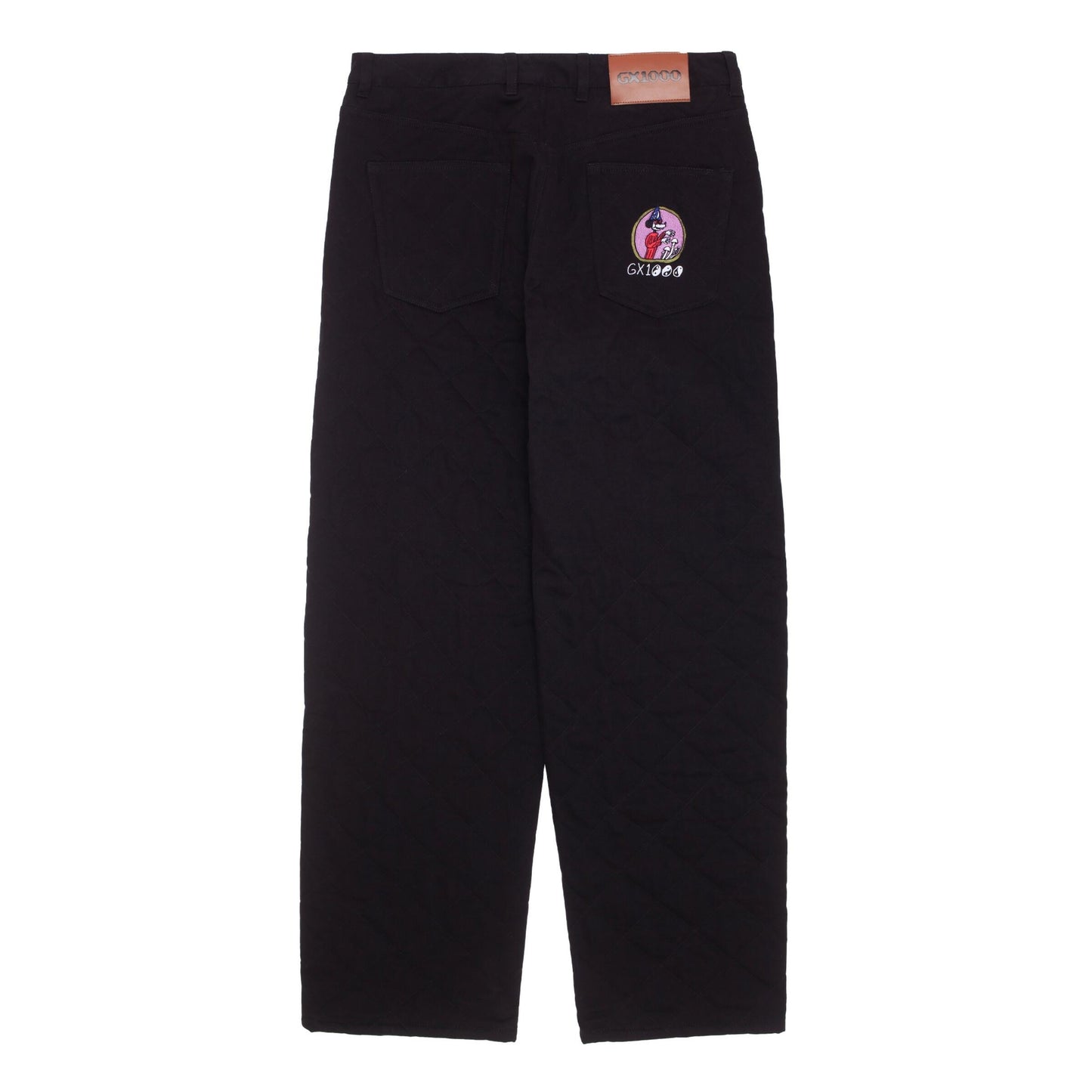 GX1000 Baggy Quilted Pant Twill Black