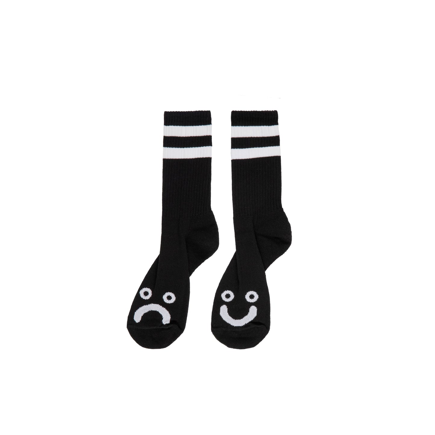 Polar Happy Sad Socks: Black