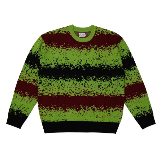 Hoddle Spray Stripe Knit Green/Red