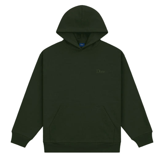 Dime Classic Small Logo Hoodie Forest Green