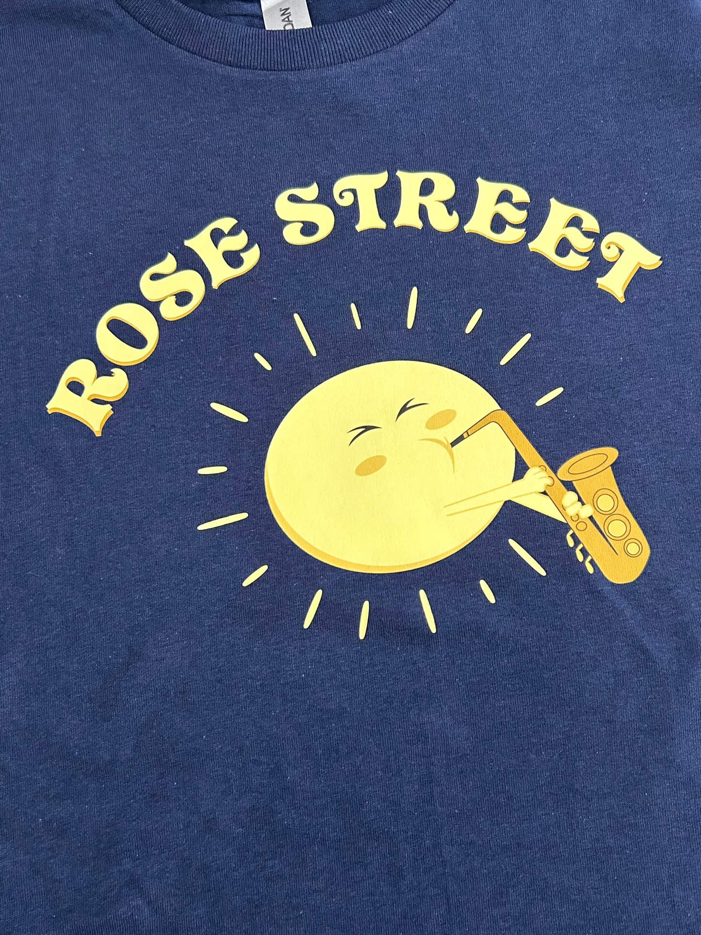 Rose Street Mr Sun Youth Tee Navy