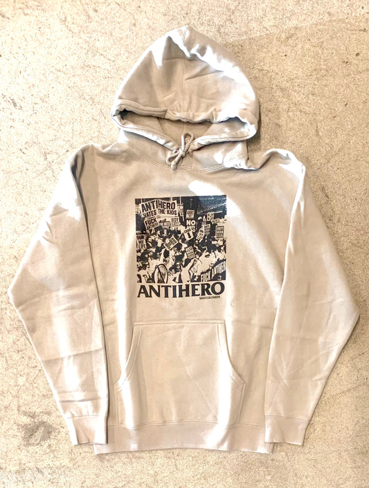 Antihero Sucks Hoodie Cement w/Black Print