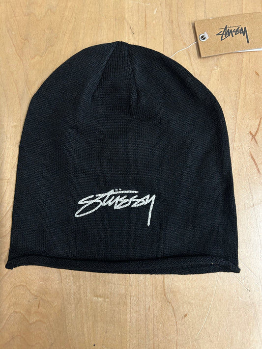 Stüssy Skullcap Rolled Edge: Black