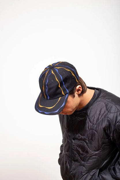 Sex Hippies Welder's Stitch Pinwheel Hat: Black