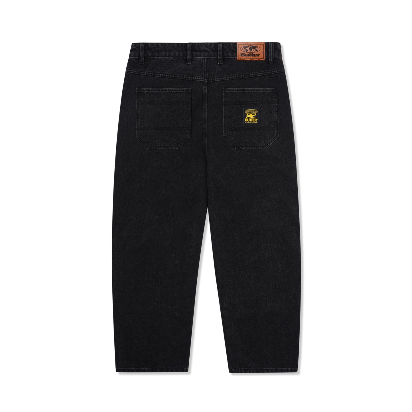 Butter Patch Pocket Denim Jeans: Faded Black