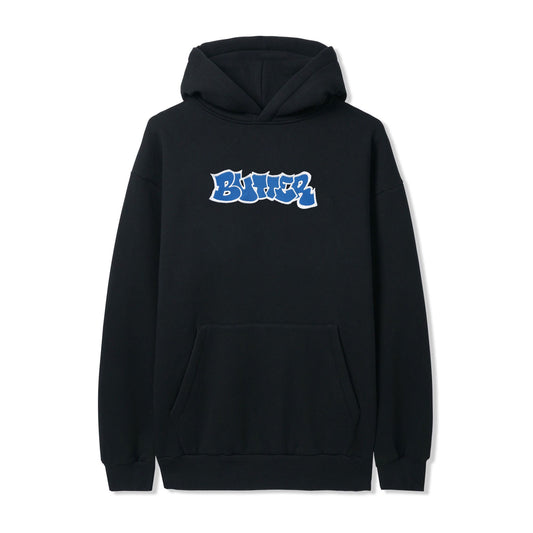 Butter Perspective Applique Pullover Hoodie Black