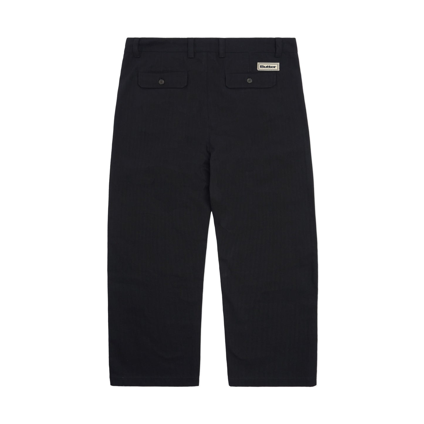 Butter Pleated Trousers Black