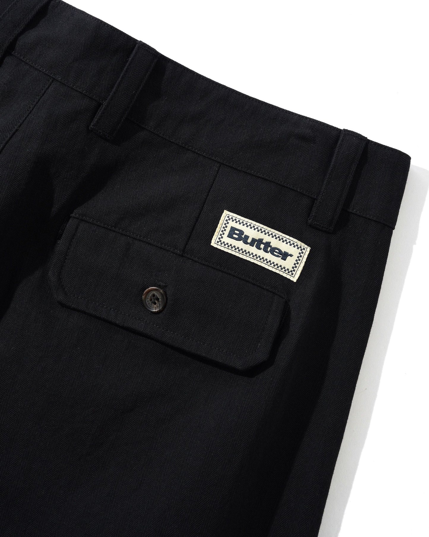 Butter Pleated Trousers Black