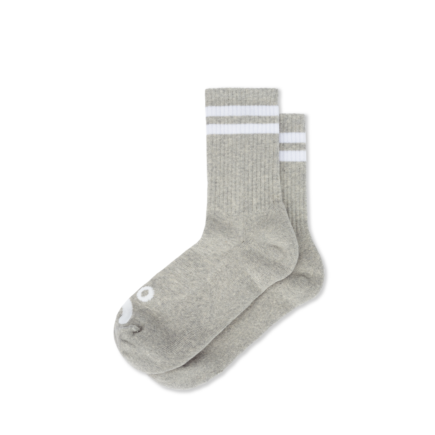 Polar Happy Sad Socks: Heather Gray