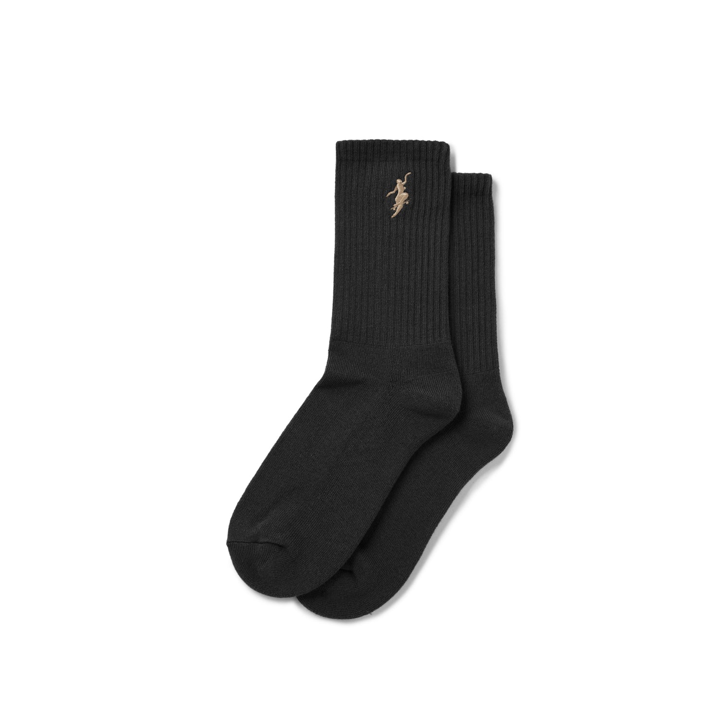 Polar No Comply Socks: Black/Brown