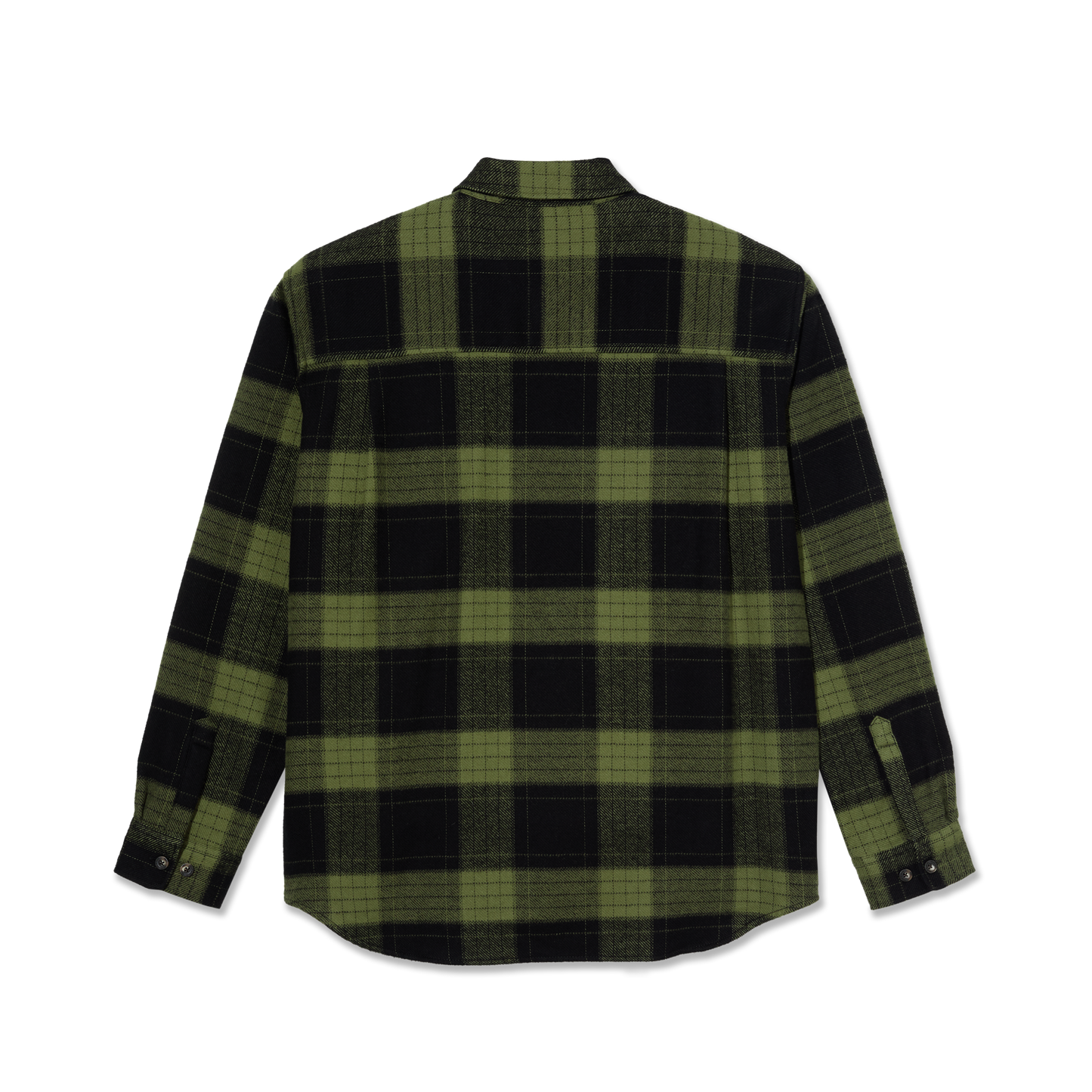 Polar Mike LS Shirt Flannel Black/Army Green