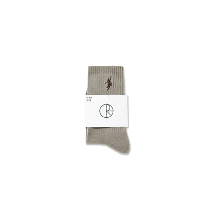 Polar No Comply Socks: Sand/Brown