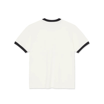 Polar Ringer Tee: Cloud White/Navy