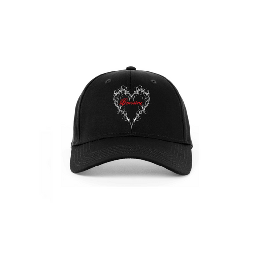 Limosine Heart Hat Black