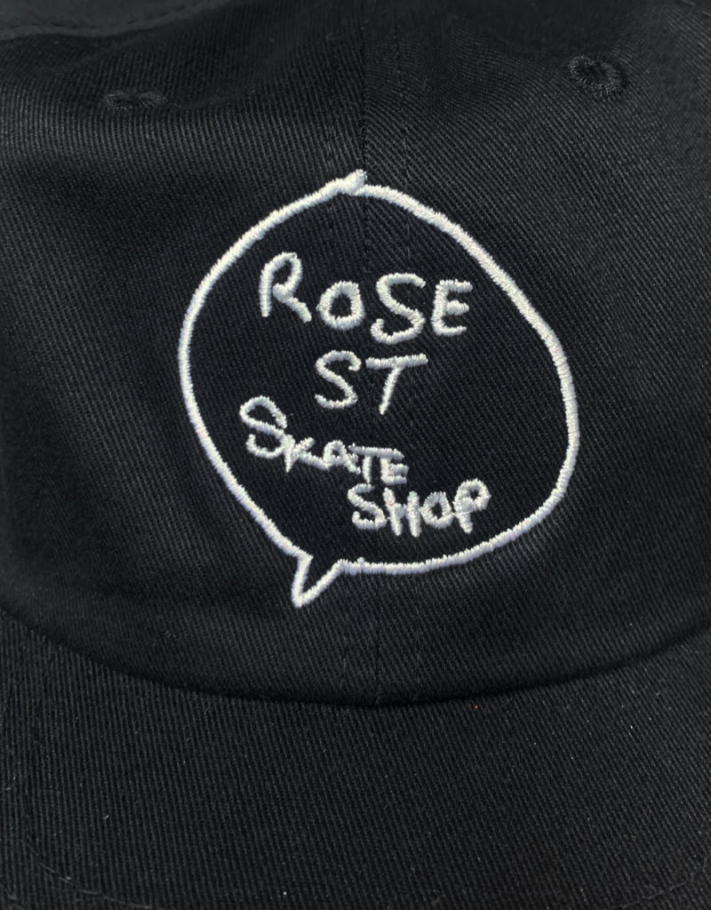 Rose Street Bubble Logo Hat Black