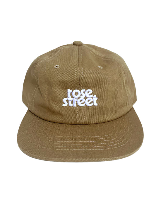 Rose Street Stacked Logo Hat Khaki