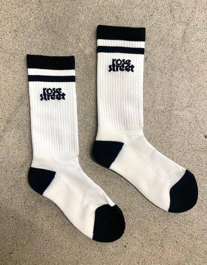Rose Street Stacked Logo Socks 2024: Assorted Colors