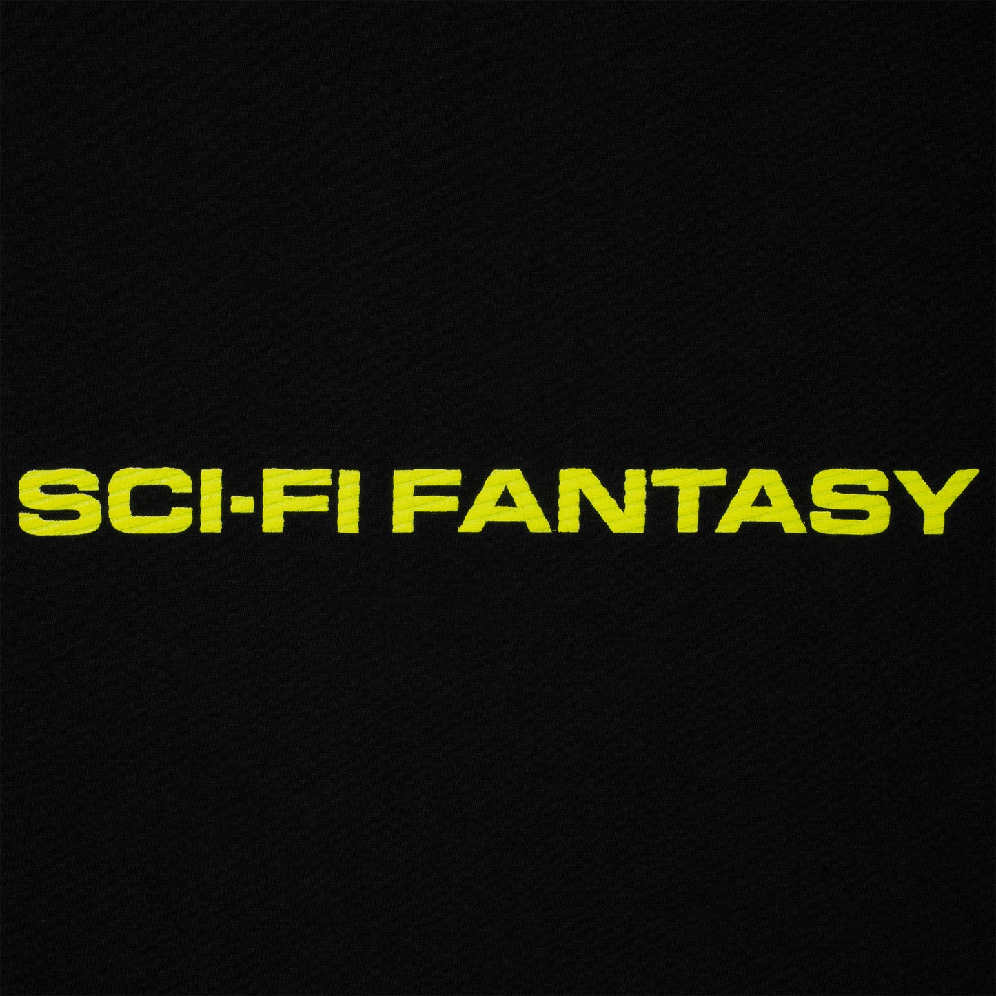 Sci-Fi Fantasy Textured Logo Tee Black