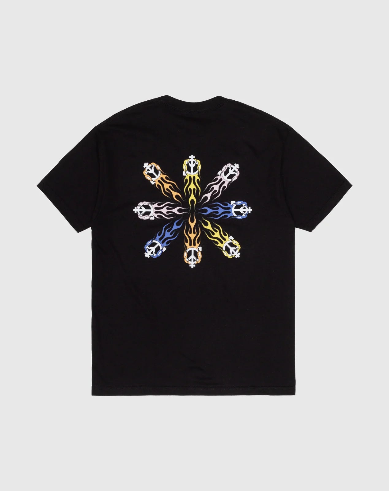 Sex Hippies Flame Circle Tee Black