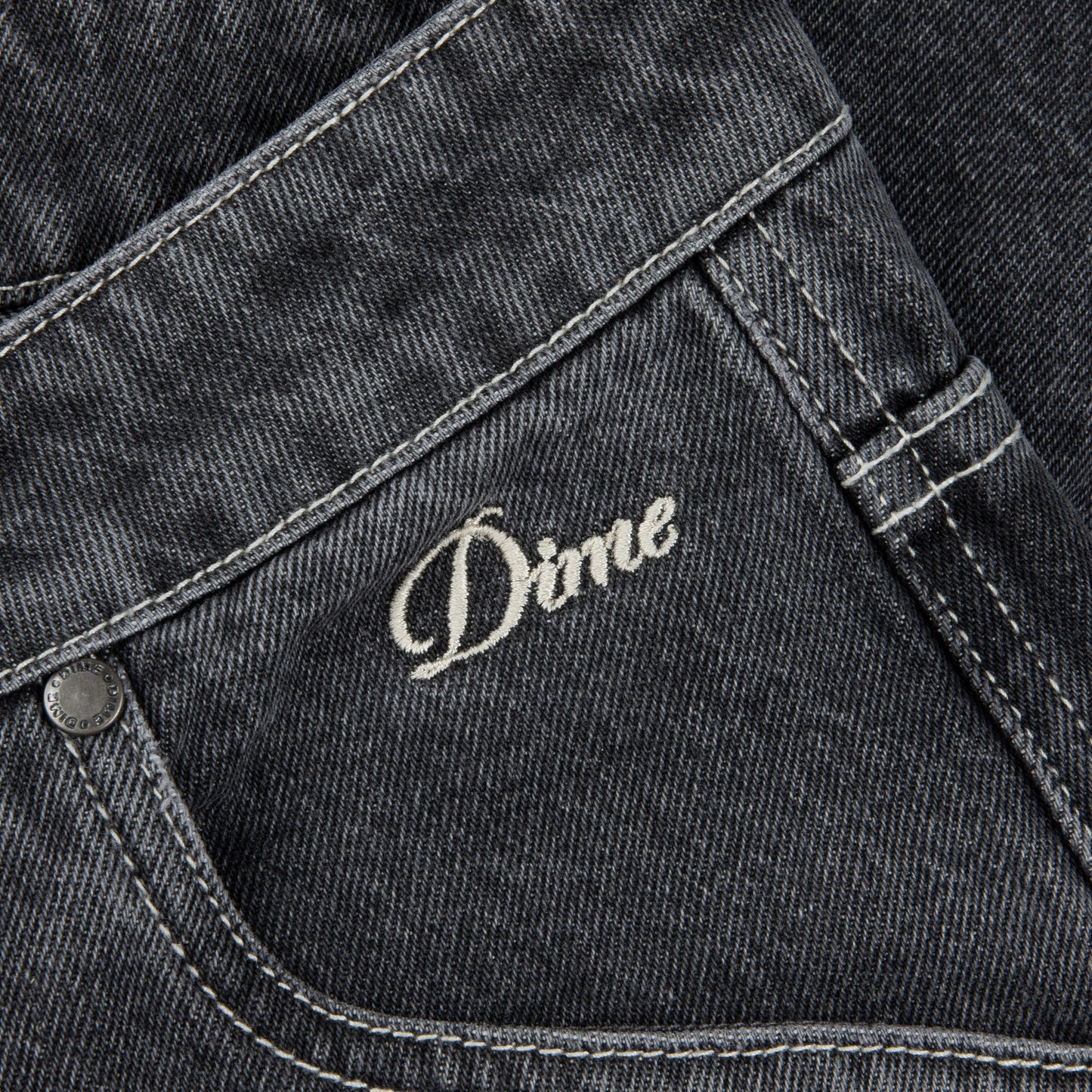 Dime Classic Denim Shorts: Black