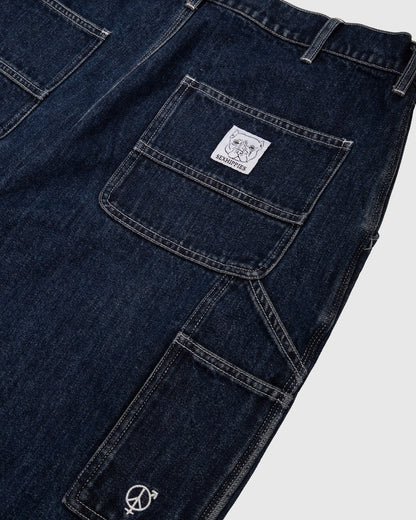 Sex Hippies Mid Wash Carpenter Denim: Medium Blue