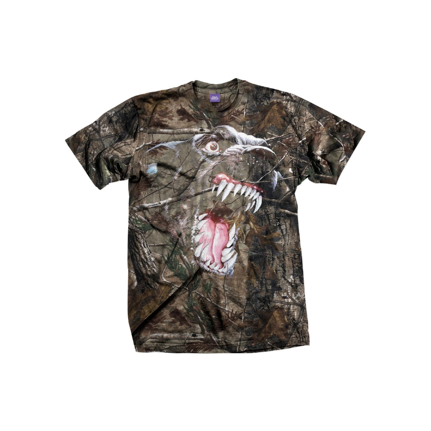 Cold World Home Security Tee Real Tree Camo