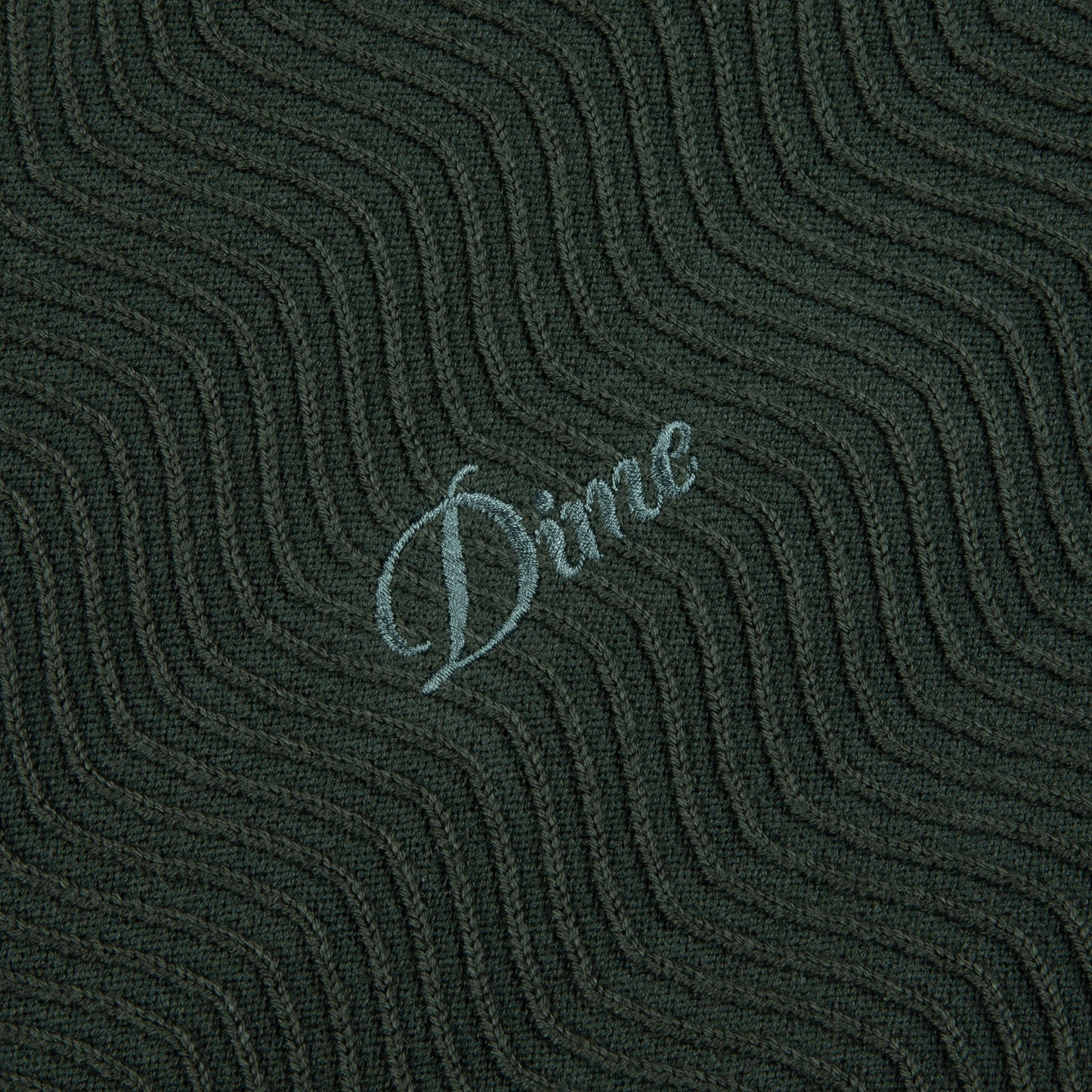 Dime Wave Cable Knit Forest