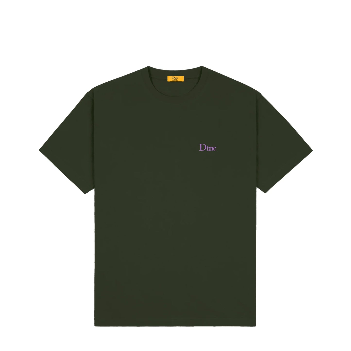 Dime Classic Small Logo T-Shirt Forest Green