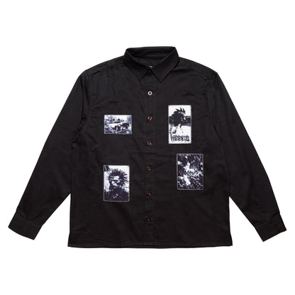 Hoddle Vision of Oxford Shirt Black