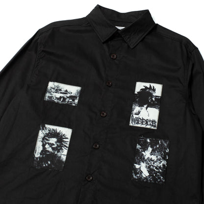 Hoddle Vision of Oxford Shirt Black