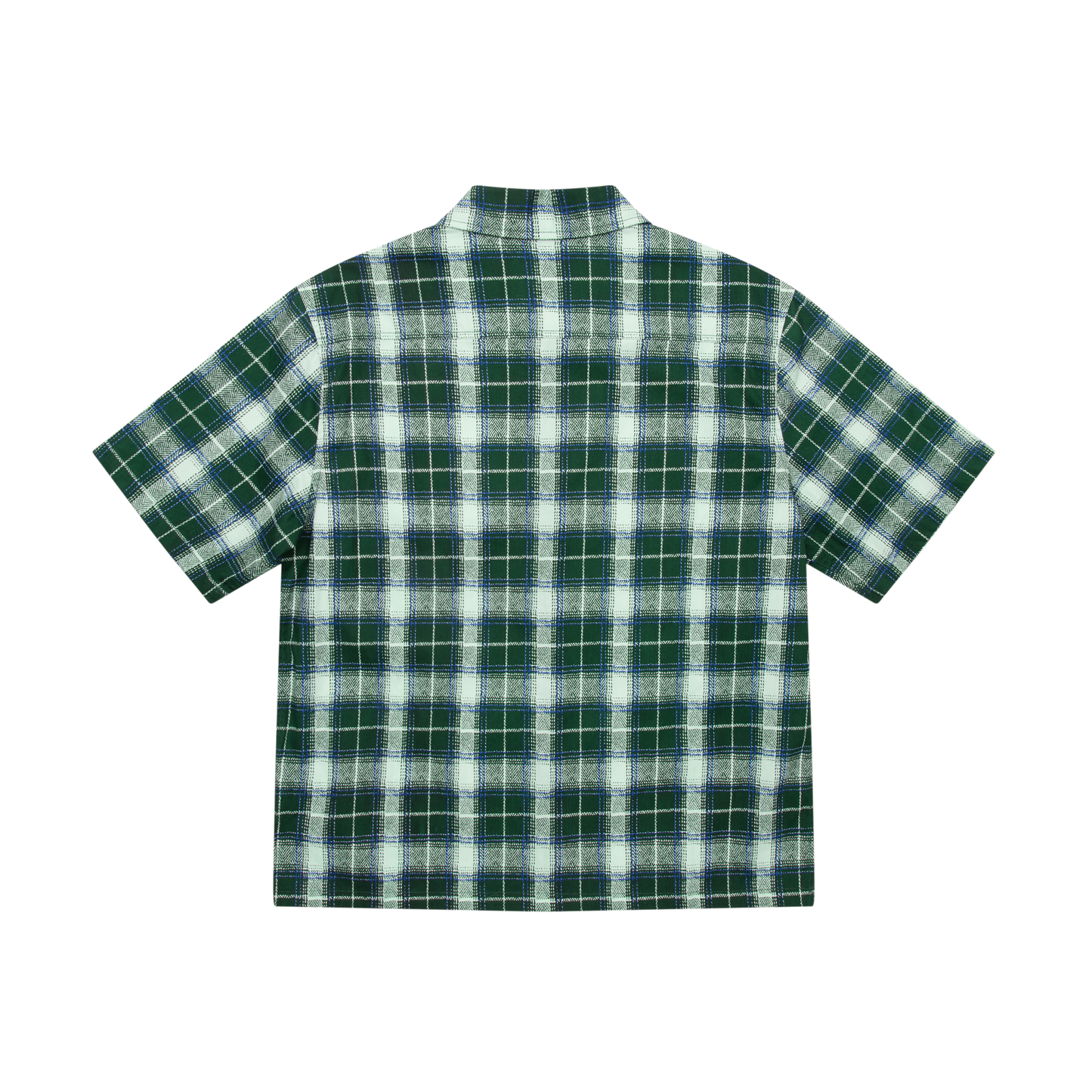 WKND Wilson Zip Shirt Green Plaid