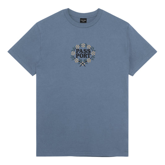 Pass-Port Wattle Tee Stonewash Blue