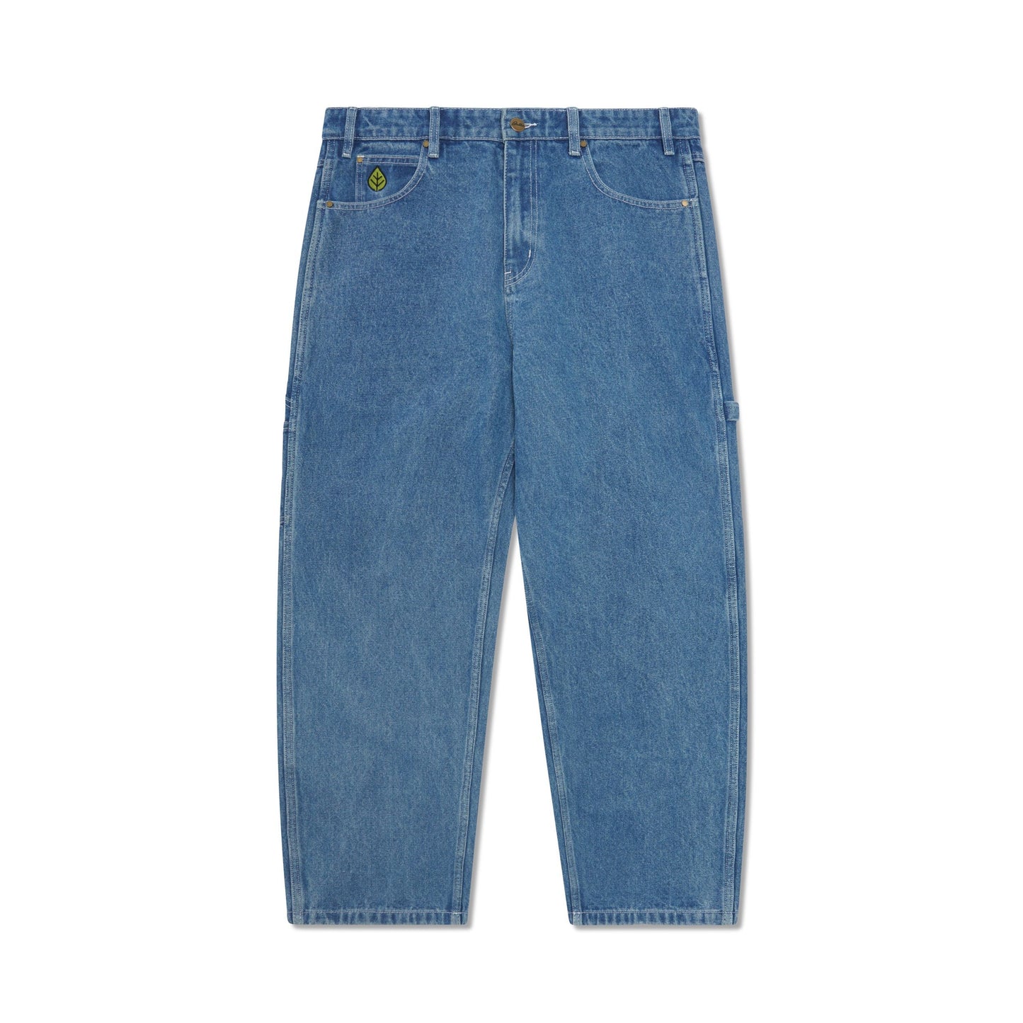 Butter Weathergear Heavy Weight Denim Jeans: Mid Blue