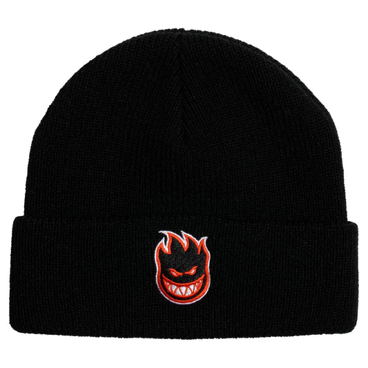 Spitfire Bighead Fill Embroidered Cuff Beanie Black/Red