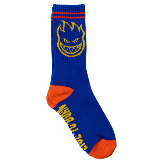 Spitfire Big Head Sock Blue/Yellow/Red