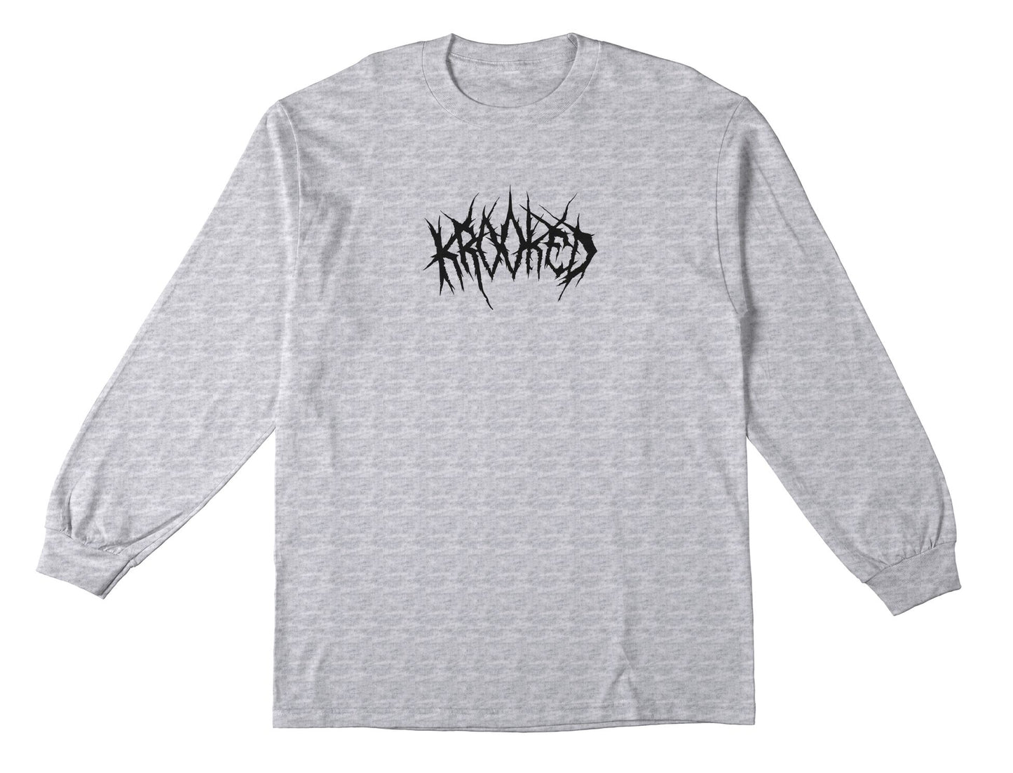 Krooked Necro Skript Long Sleeve Ash