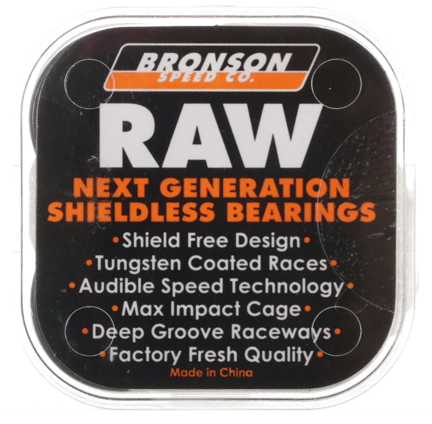 Bronson RAW Shieldless Bearings