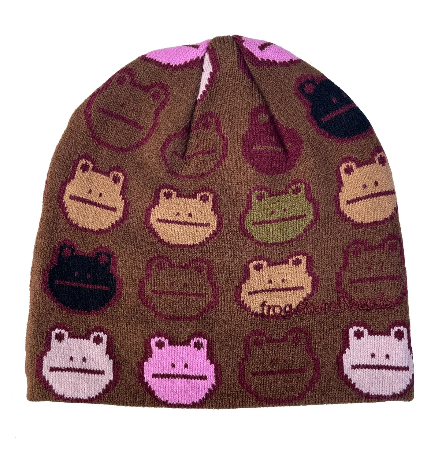 Frog Nation Beanie Brown