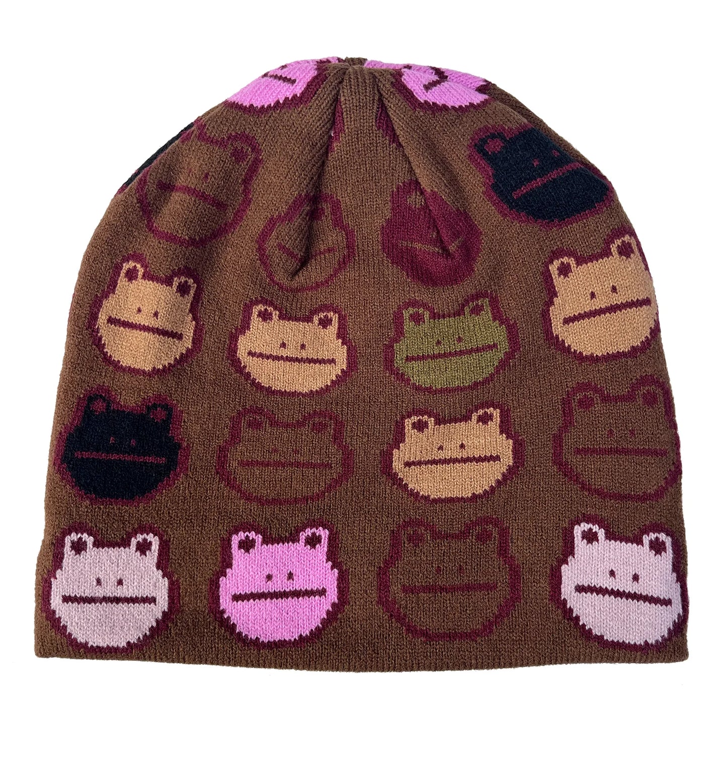 Frog Nation Beanie Brown