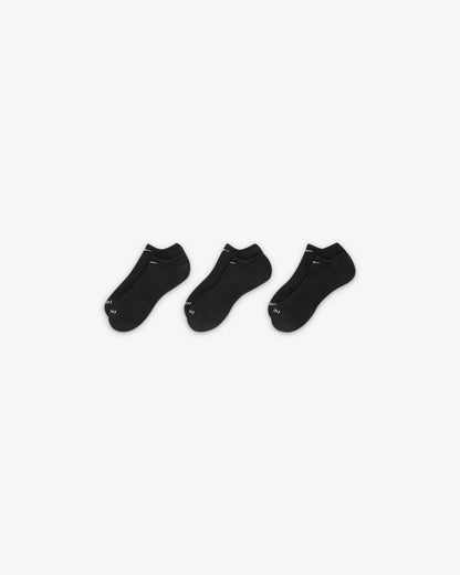 Nike Everyday Plus Cushion Training No-Show Socks Black (3 Pairs)