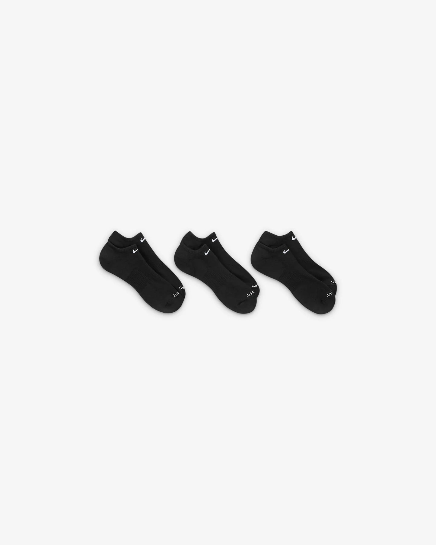 Nike Everyday Plus Cushion Training No-Show Socks Black (3 Pairs)