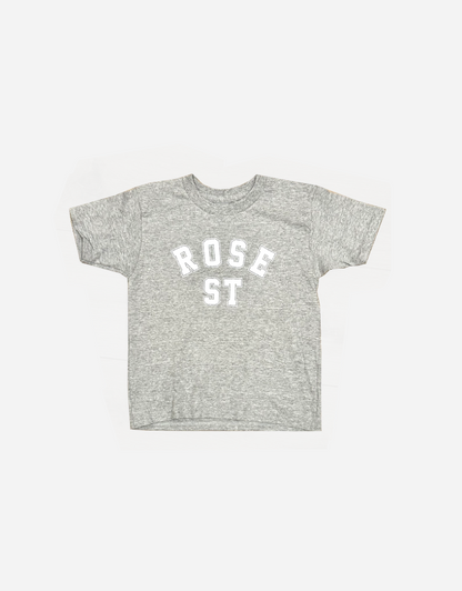 Rose Street Arc Logo Youth Tee Sport Grey